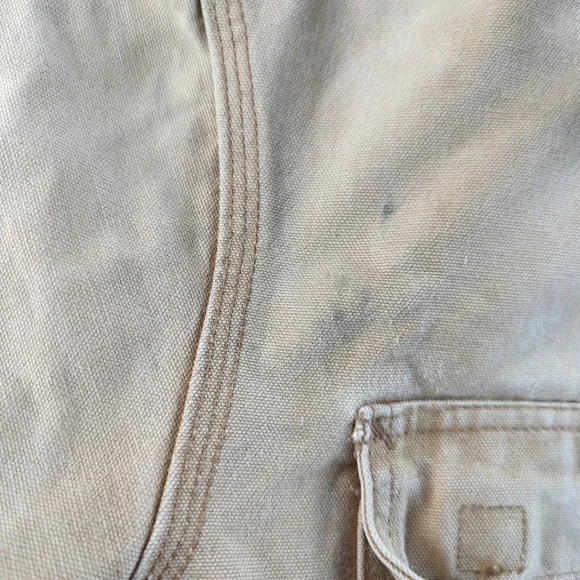 Vintage Y2K Carhartt Jacket Mens XL Brown Duck Quilt C03 Arctic Coat Grunge Fade - Picture 14 of 16